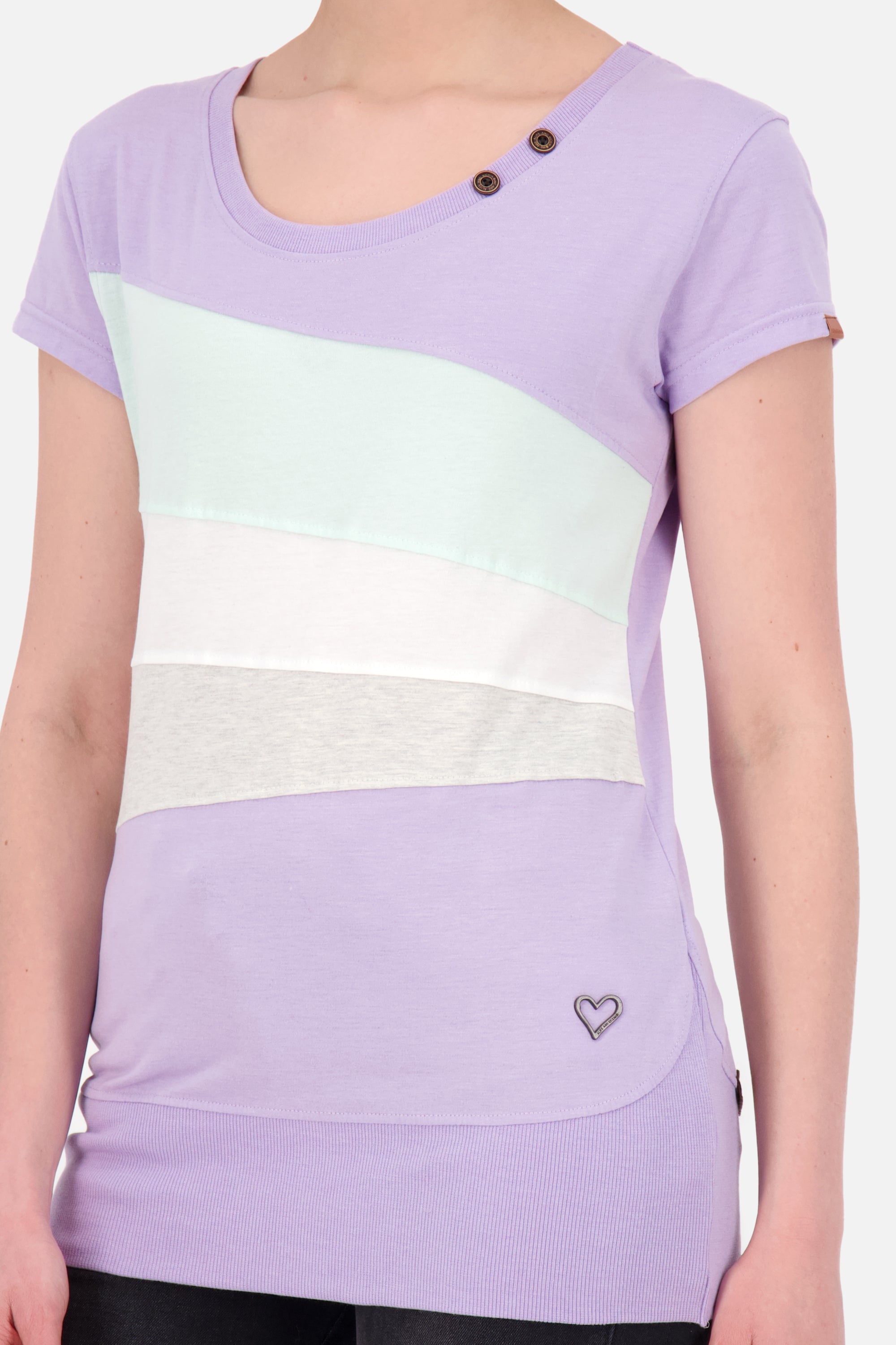 ClementinaAK A T-Shirt Damen - Trendpiece für den Sommer Violett