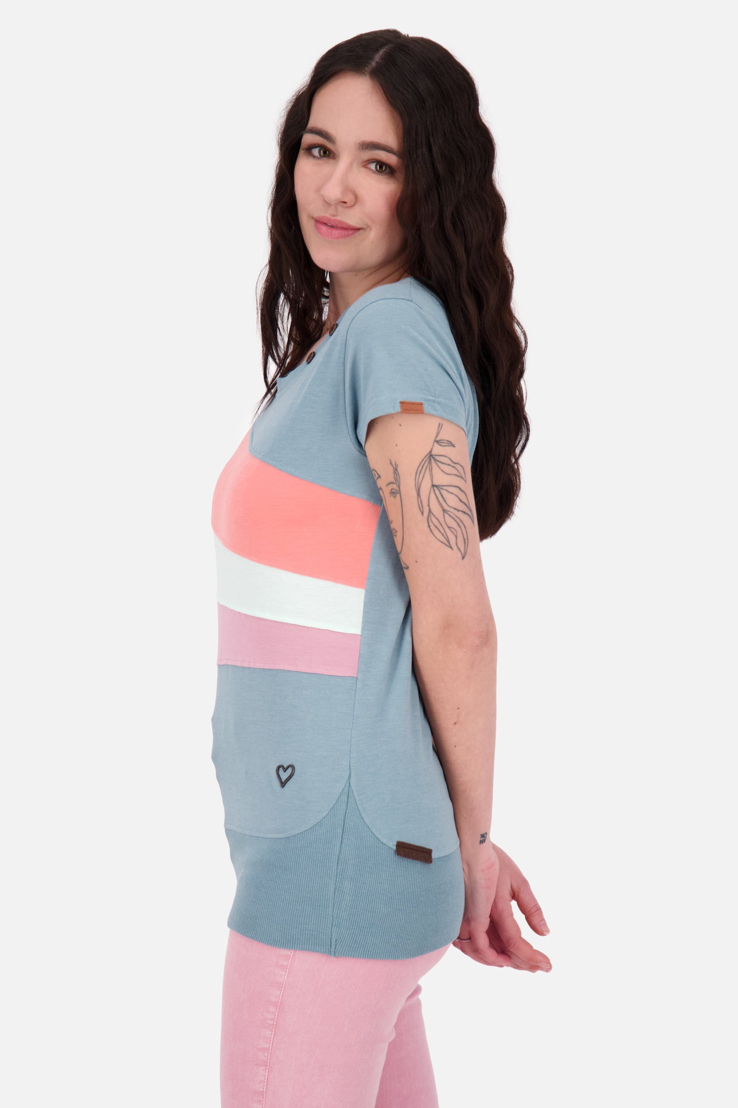 ClementinaAK A T-Shirt Damen - Trendpiece für den Sommer Grau