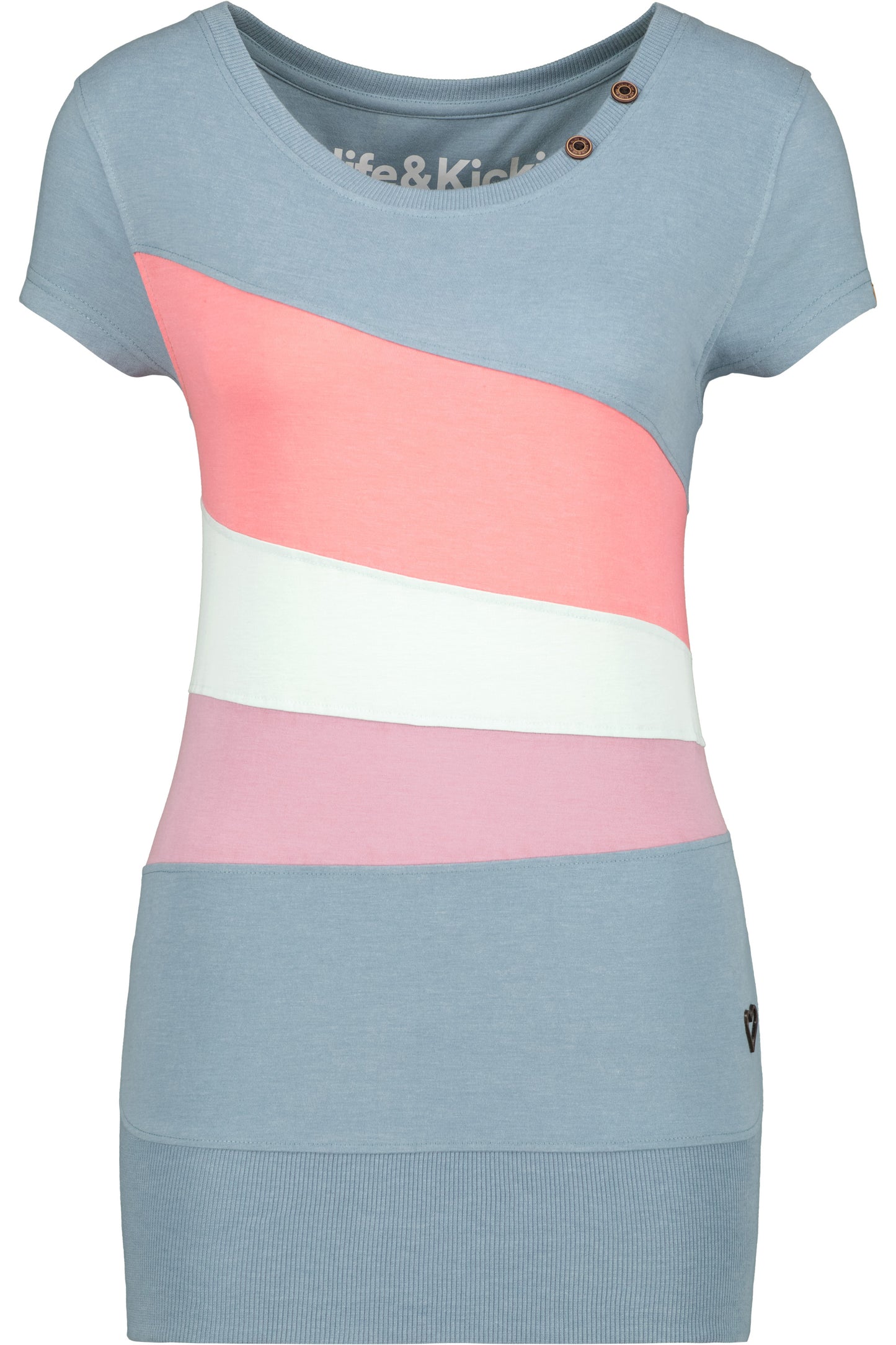 ClementinaAK A T-Shirt Damen - Trendpiece für den Sommer Grau