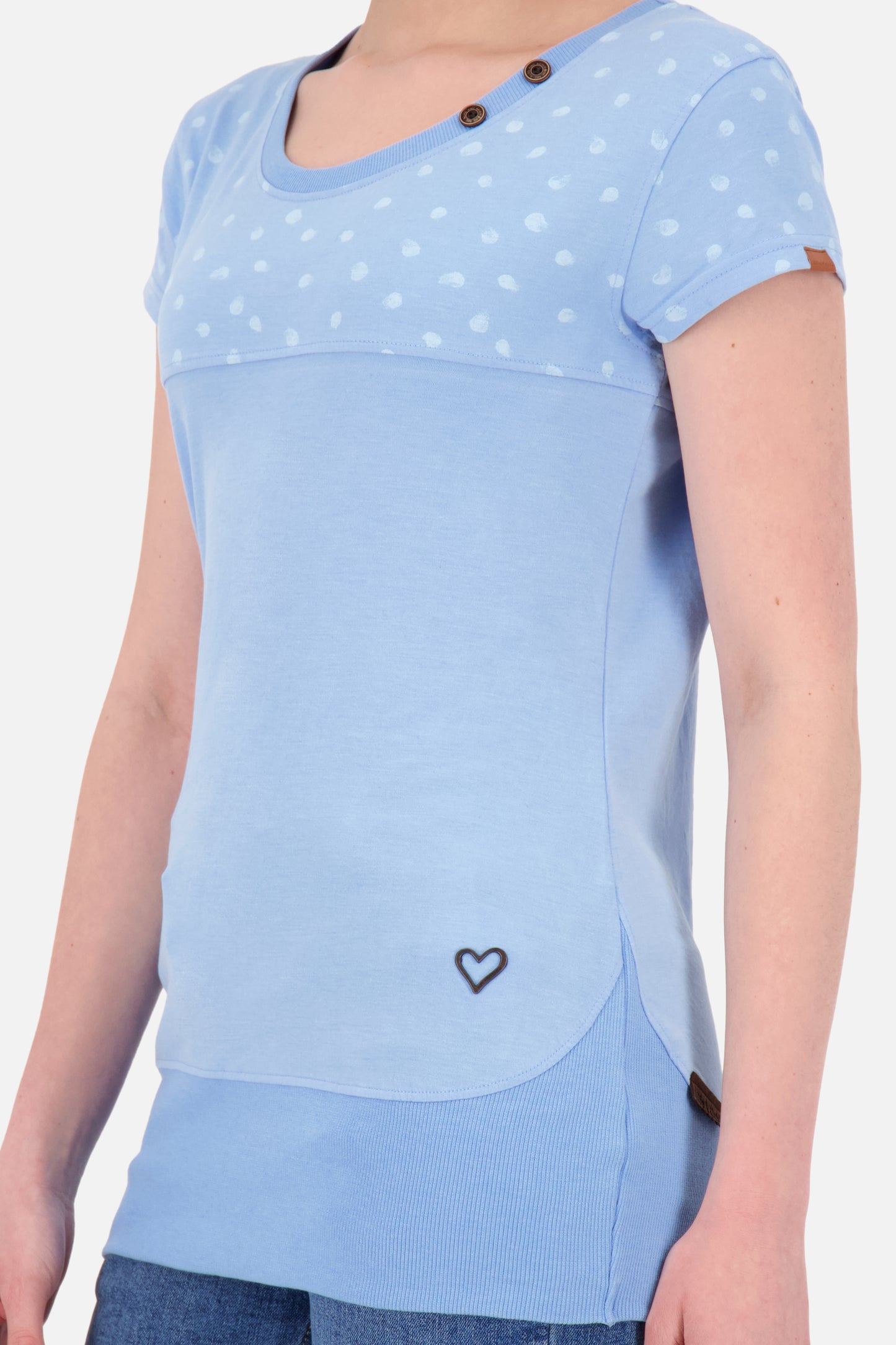 Damen Freizeitshirt CoraAK B: Vielseitig kombinierbarer Style Hellblau