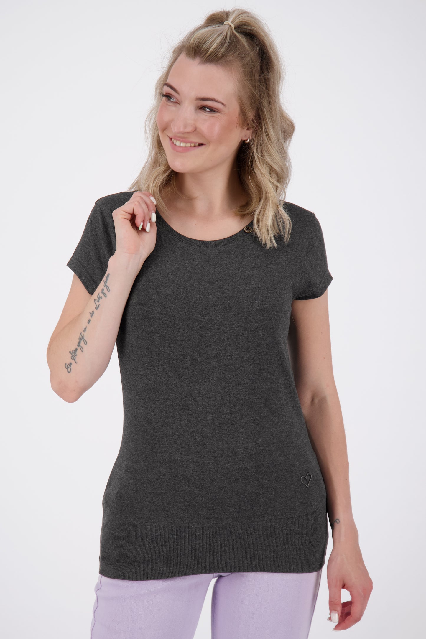 Damen T-Shirt CocoAK A: Angenehmes Tragegefühl in trendigen Farben Schwarz