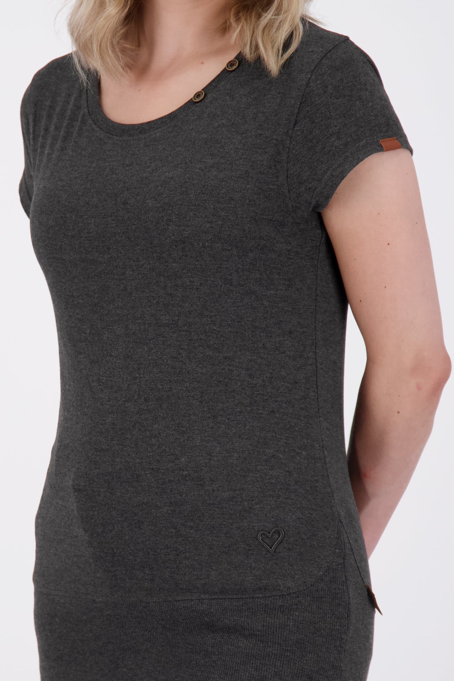 Damen T-Shirt CocoAK A: Angenehmes Tragegefühl in trendigen Farben Schwarz