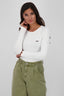 SinaAK Langarmshirt für Damen - Sportlicher Look für jede Gelegenheit Weiß