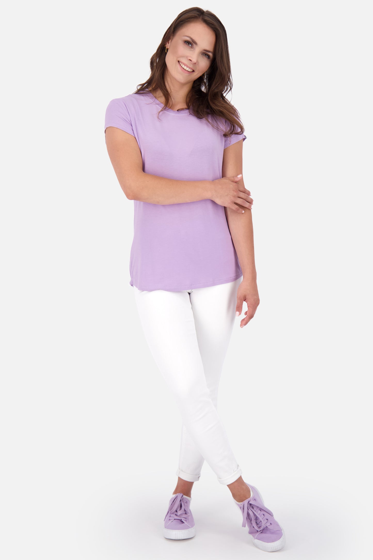T-Shirt MimmyAK A für Damen - Stilvoll kombinierbar und angenehm zu tragen Violett