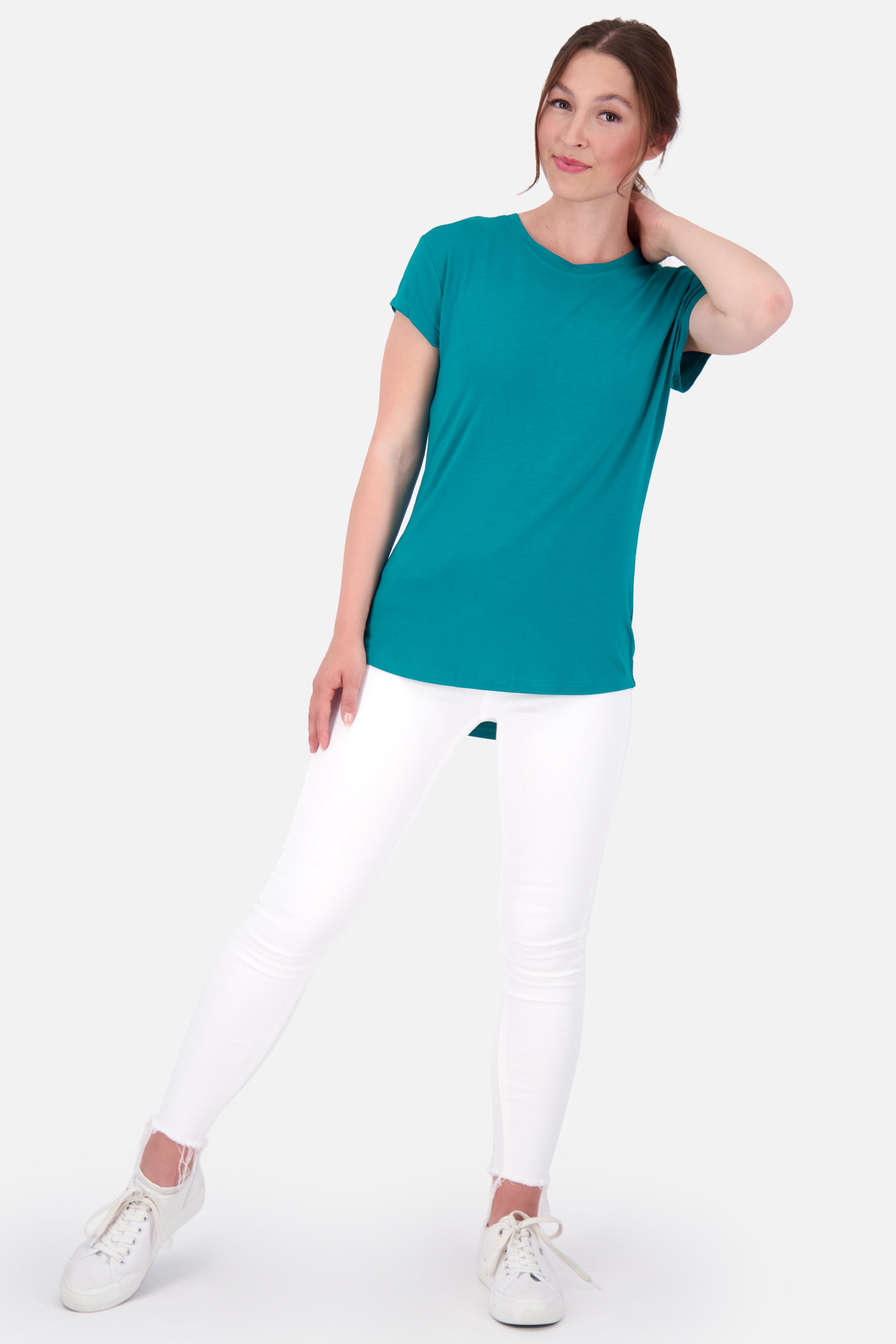 T-Shirt MimmyAK A für Damen - Stilvoll kombinierbar und angenehm zu tragen Dunkelgrün