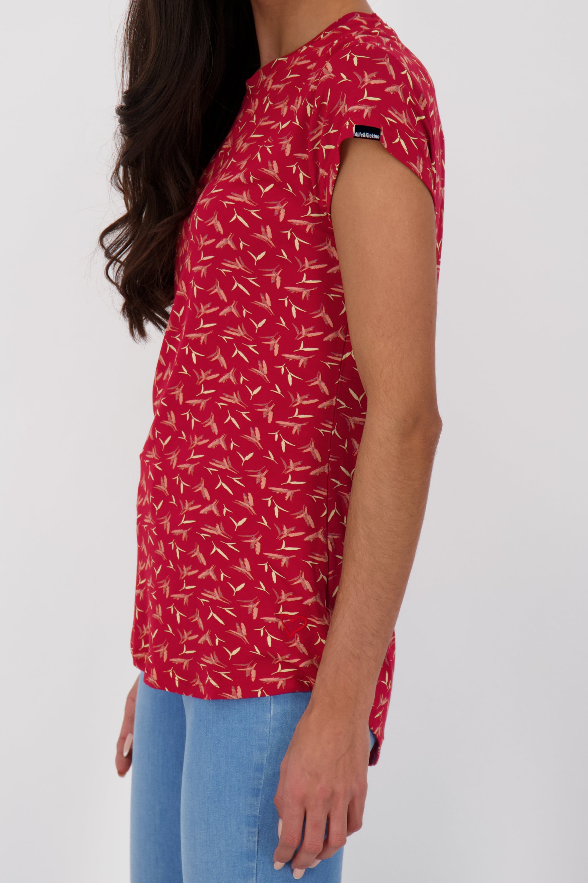 T-Shirt MimmyAK B für Damen - Leicht fließend und angenehm zu tragen Dunkelrot