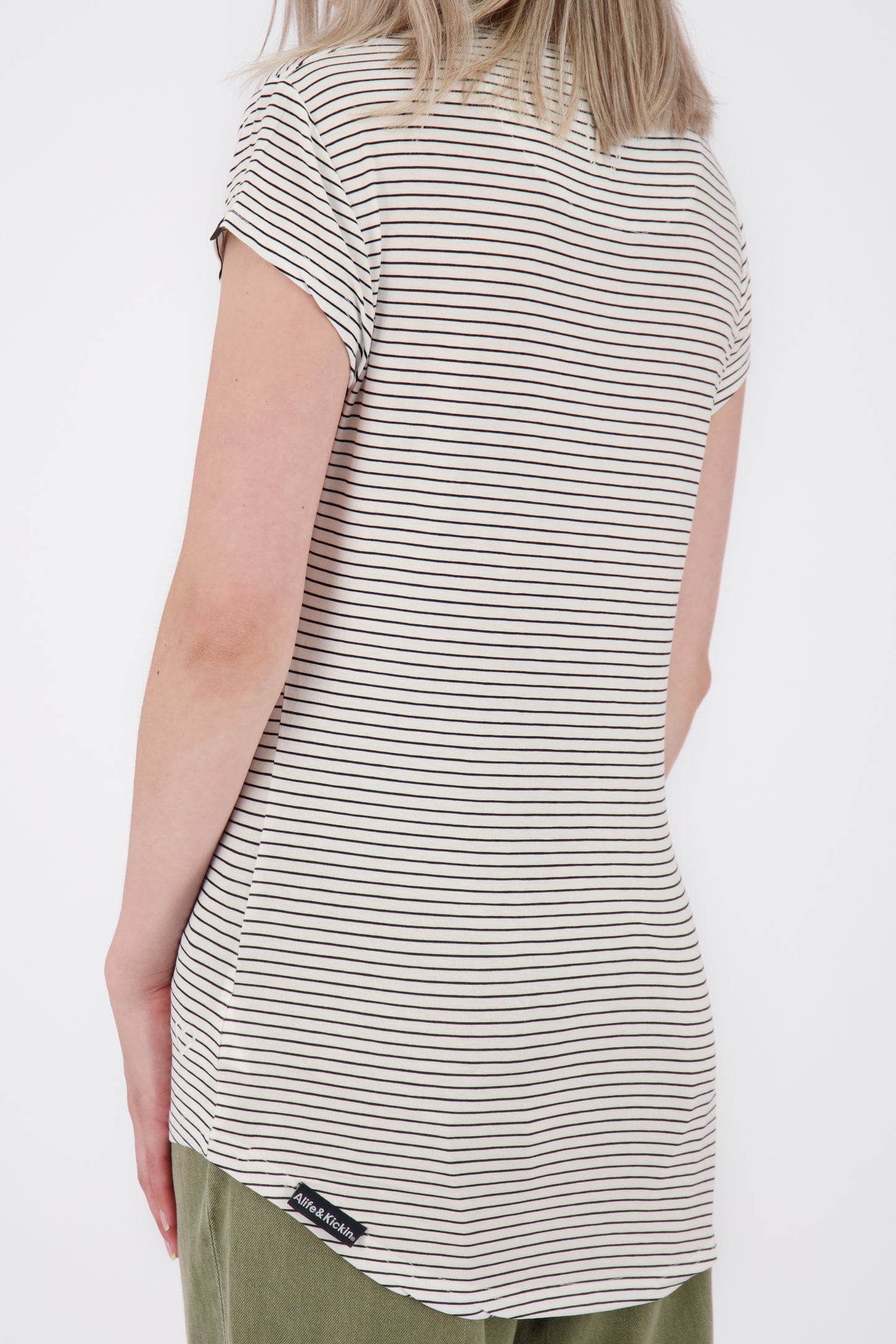 Streifen-Shirt MimmyAK Z für Damen - Leichtigkeit und zeitloses Design Weiß