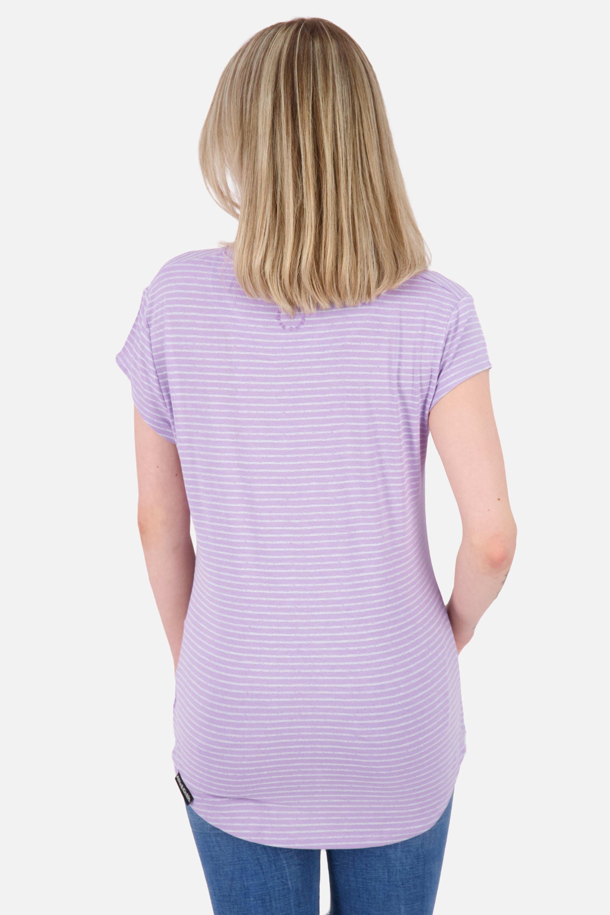 MimmyAK Z - Gestreiftes Damen-Shirt für sonnige Tage Violett