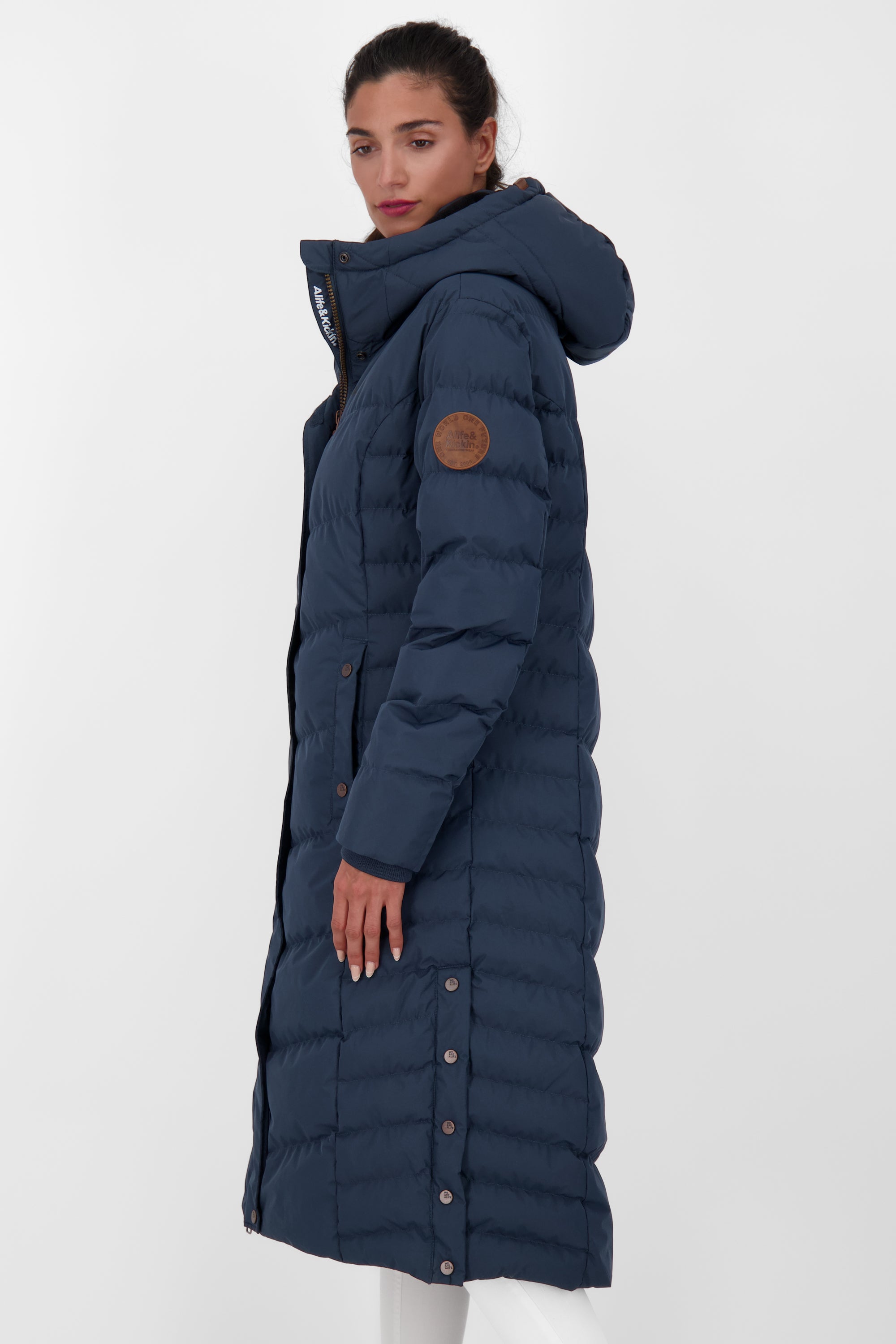 JuaAK A Winterjacke Damen  Dunkelblau