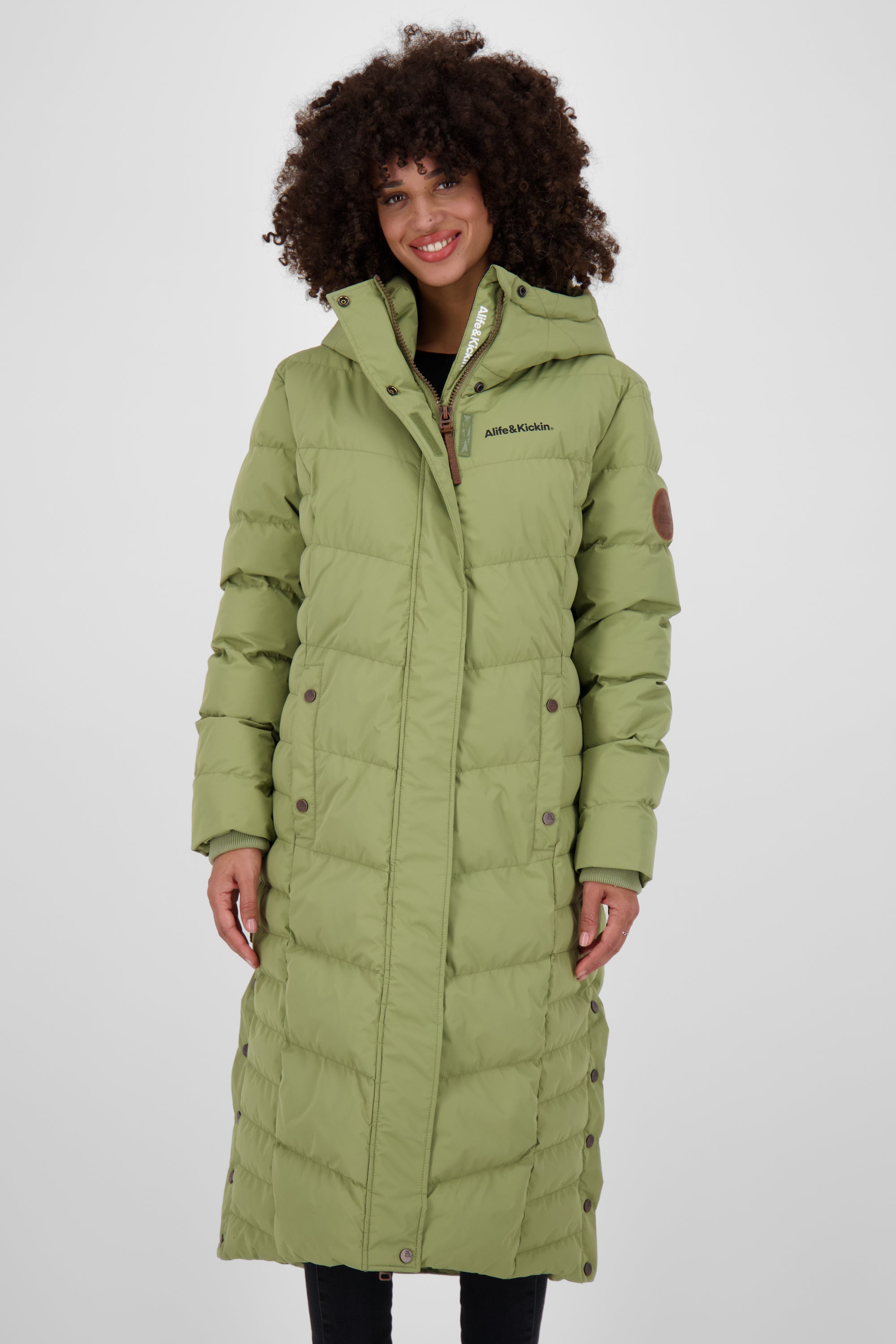 JuaAK A Winterjacke Damen  Grün