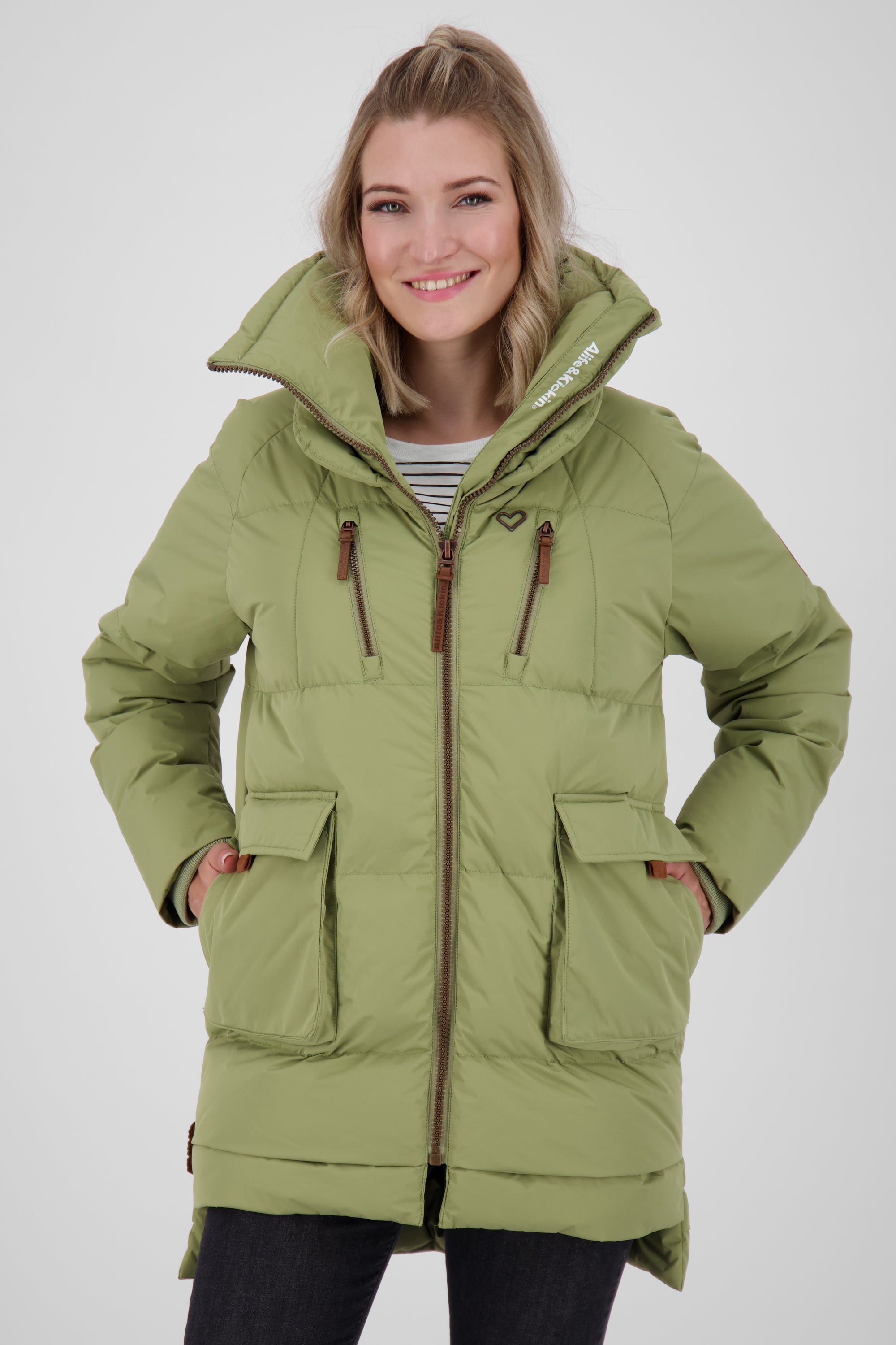 AnitaAK A Winterjacke Damen  Grün