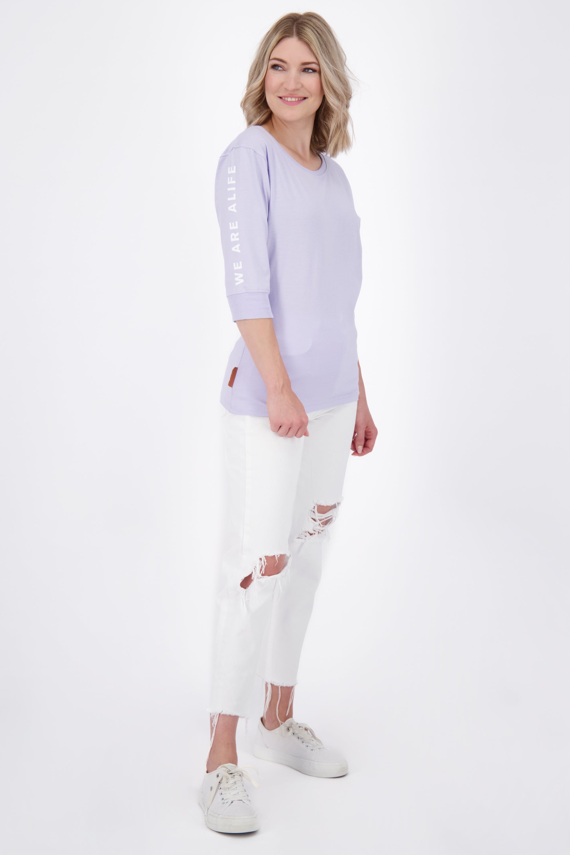 ClaudeAK A T-Shirt Damen  Violett