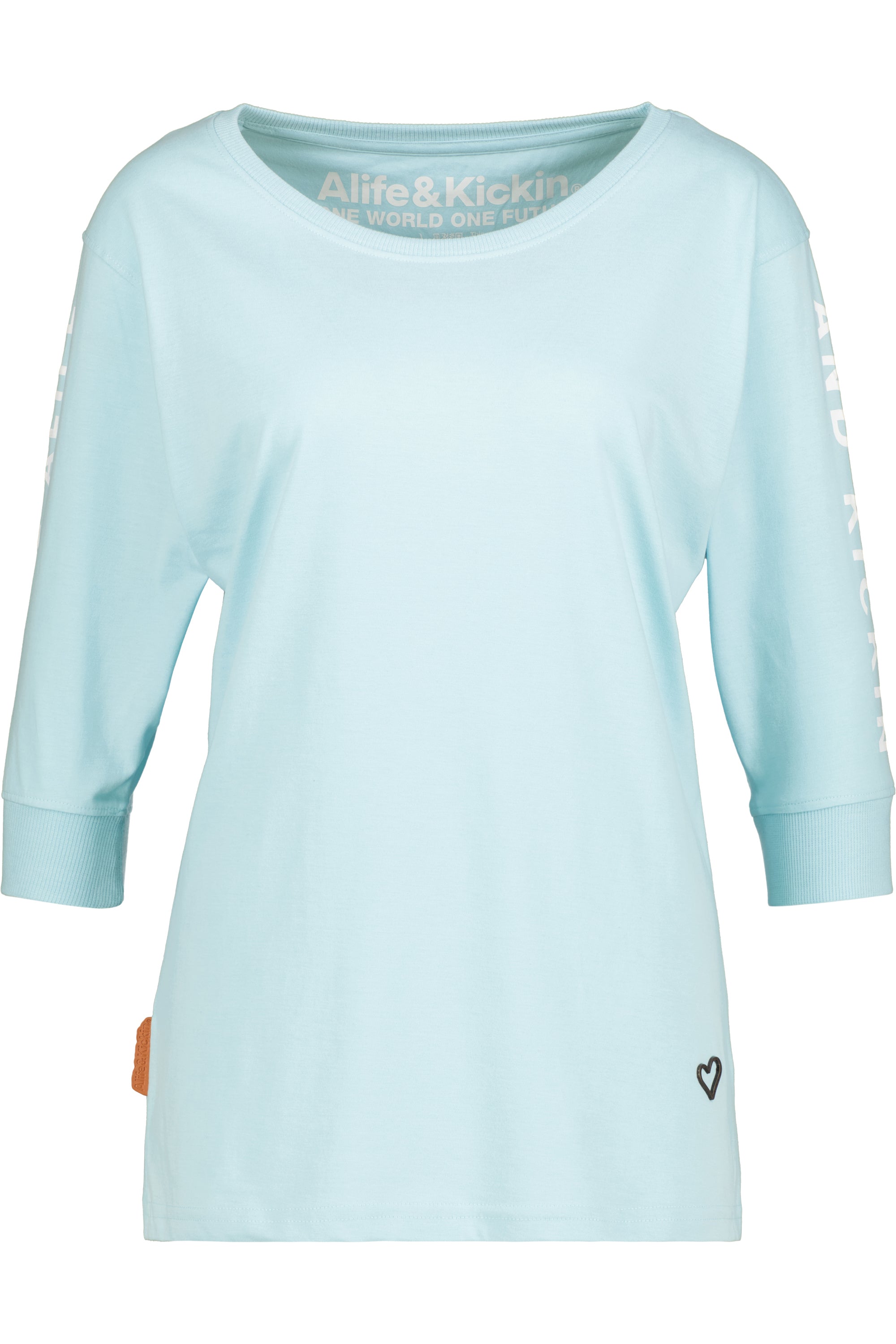 ClaudeAK A T-Shirt Damen  Hellblau