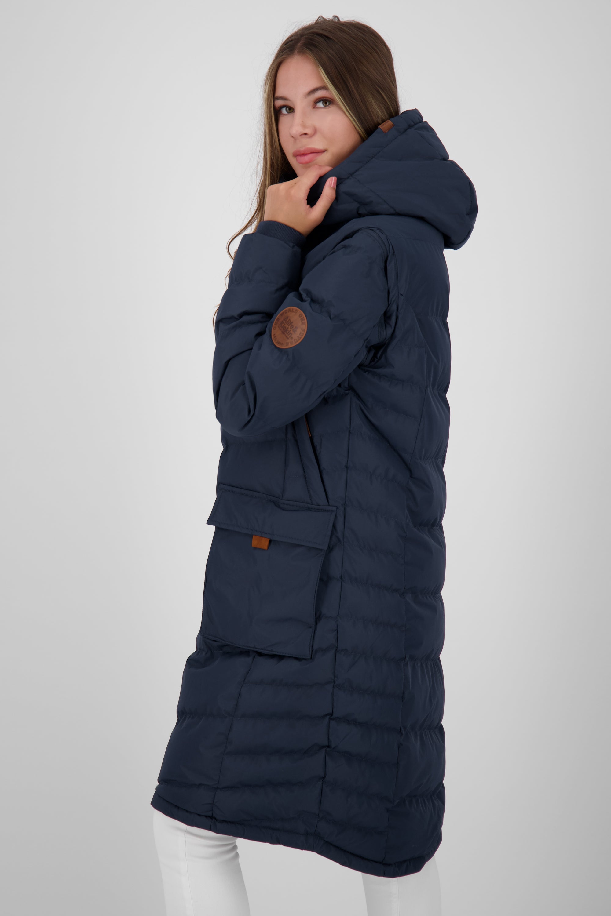 PetraAK A Winterjacke Damen  Dunkelblau