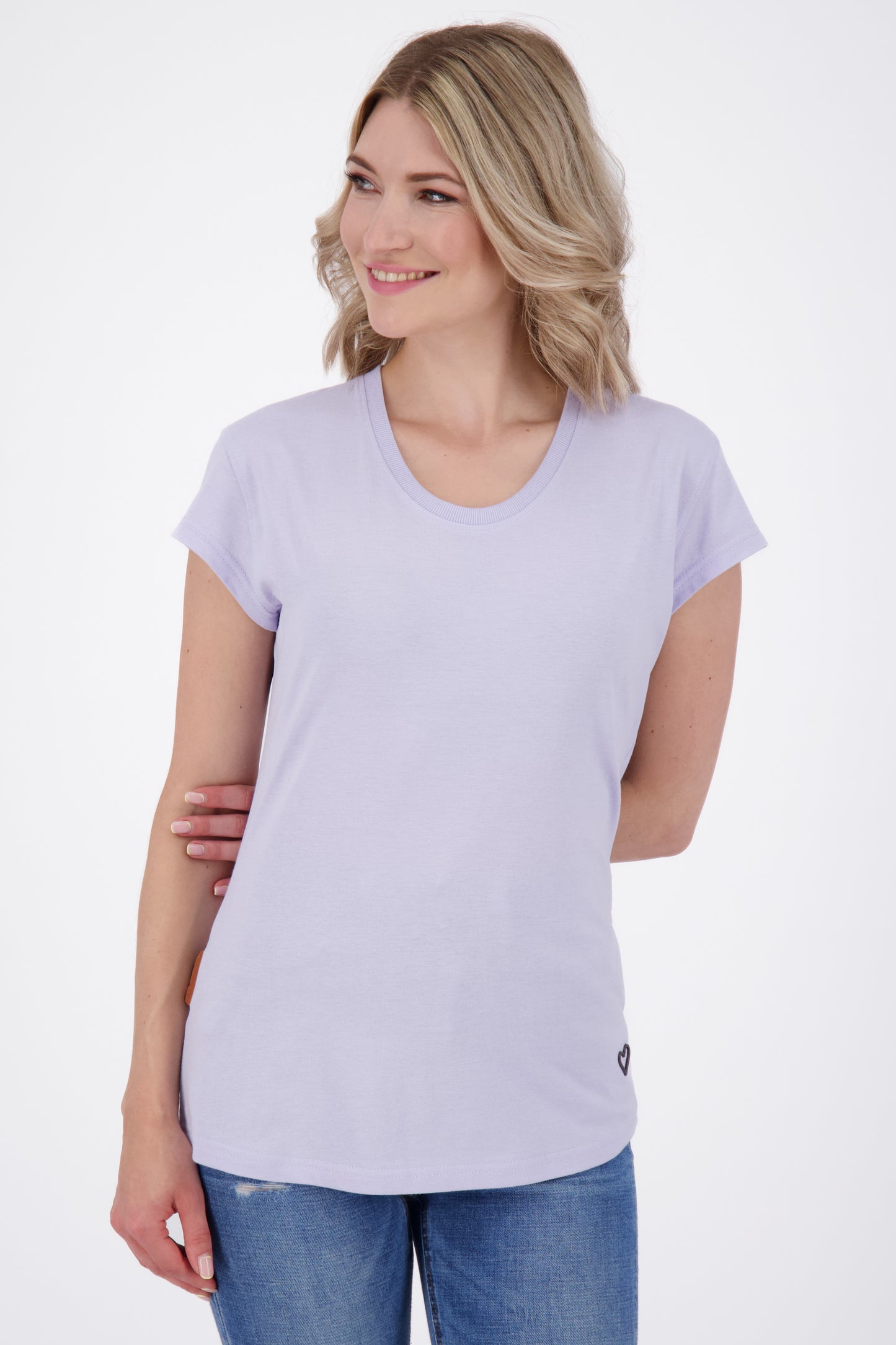 MimmyAK Z T-Shirt Damen mit Streifen Violett